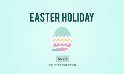 Fototapeta na wymiar Easter Holiday Celebration Webpage Concept