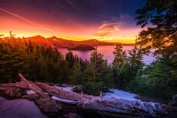 Abwaschbare Fototapete Naturpark Crater Lake Nationalpark Oregon