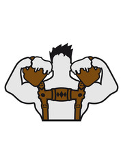 Cool beer jug drink big strong muscles bodybuilder training train man leather trousers bavarian oktoberfest party suit beer drinking celebrate