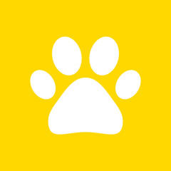 Fototapeta premium Paw print vector