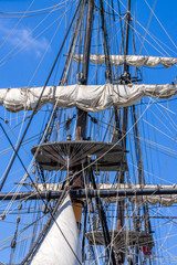 Obraz premium Vintage Tall Ship Rigging