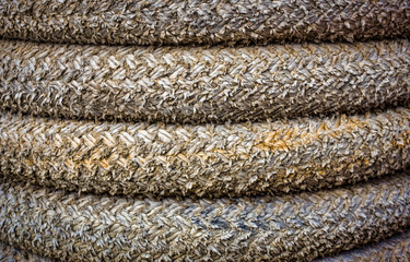 Close-up Coiled Rope Macro