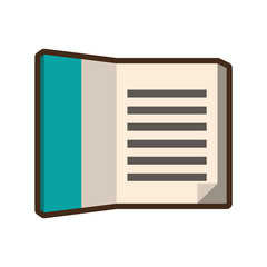 text book isolated icon vector illustration design