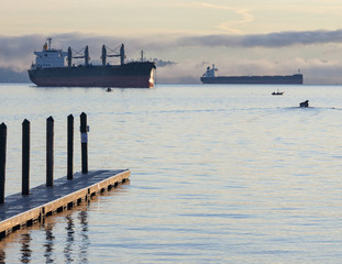Ships in the Puget Sound Washington