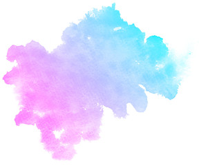 Obraz premium Abstract pink watercolor on white background.This is watercolor splash.It is drawn by hand.