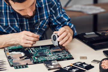 Electronic Technology Repair Computer Occupation Renovation Fix Business Concept