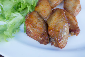 hot and spicy chicken wing