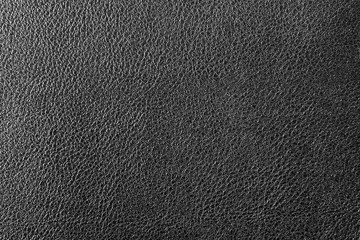 Black leather texture or leather background. Leather sheet for making leather bag, leather jacket, furniture and other. Abstract leather pattern for design with copy space for text or image.