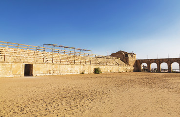 The Roman Circus or Hippodrome in Jerash, Jordan