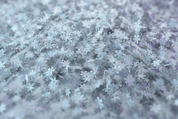 3d rendering abstract background with snowflakes. Christmas or xmas background illustation. Winter holiday theme. High detailed snowflake.