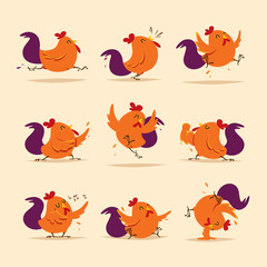 Collection of rooster - set 1