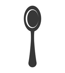 silhouette spoon kitchen graphic icon vector illustration eps 10
