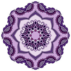 Color circular pattern - Mandala. The decoration in oriental style.