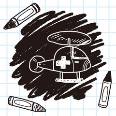 medical helicopter doodle