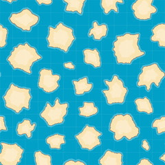 Vector Treasure Map Pattern