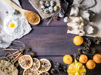 Christmas background frame