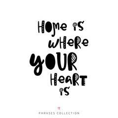 Vector hand drawn lettering poster