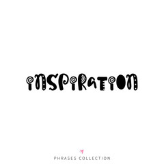 Vector hand drawn lettering poster