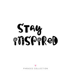 Vector hand drawn lettering poster