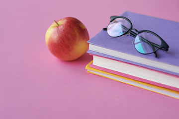 Front shot of apple and work tools