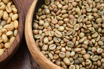 Close up of coffee beans for background