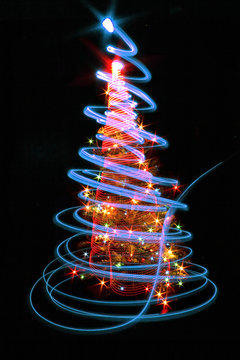 color christmas tree
