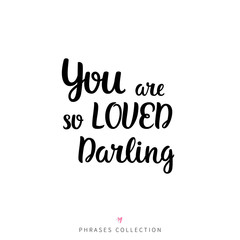 Vector hand drawn lettering poster