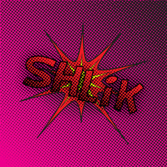 Colourful comic book style explosion vector effect