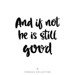 Vector hand drawn lettering poster