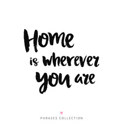 Vector hand drawn lettering poster