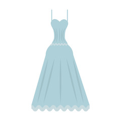 cute wedding dress icon vector illustration eps 10