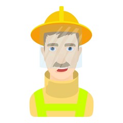 Fisher icon. Cartoon illustration of fisher vector icon for web