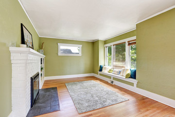 Living room interior design of craftsman house