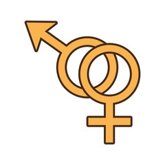 male and female couple sex symbol vector illustration eps 10