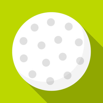 Ball for golf icon. Flat illustration of ball for golf vector icon for web