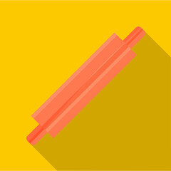 Hot dog icon. Flat illustration of hot dog vector icon for web