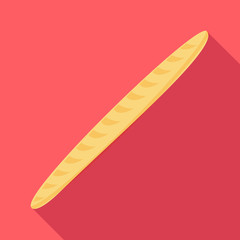 Baguette icon. Flat illustration of baguette vector icon for web