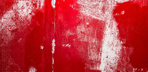 Red painted grunge texture