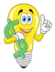 Lamp keeps dollar symbol