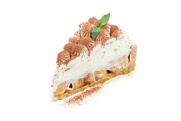 pie slice  isolated on white