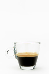 Espresso coffee  with copy space