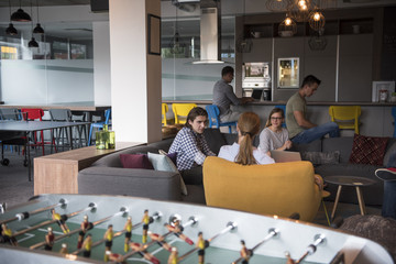 team meeting and brainstorming