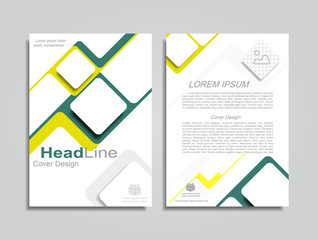 Brochure design layout with place for your data.