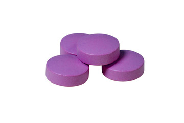 pills magenta isolated