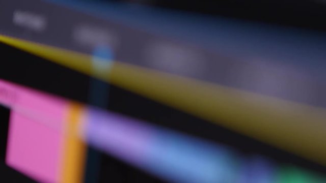 Video Editing Software Going Through The Timeline Frame By Frame Point Of View