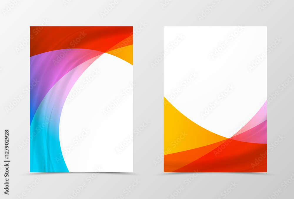 Poster front and back dynamic flyer template design