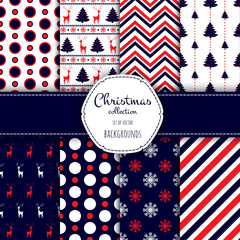 Set of seamless backgrounds.