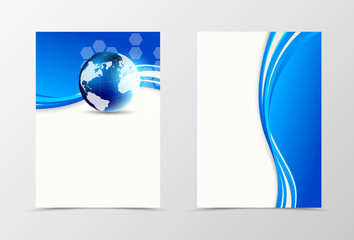 Front and back digital flyer template design