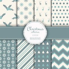 Set of seamless backgrounds.