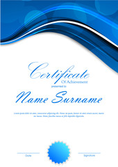 Certificate of achievement template